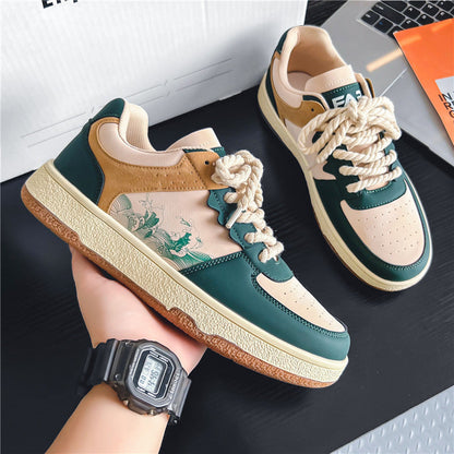 Damen Sneaker Leder Sportlich