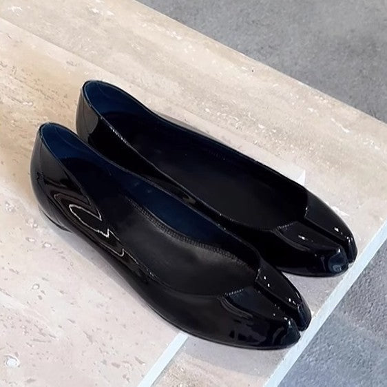 Damen Ballerinas Elegante Lack