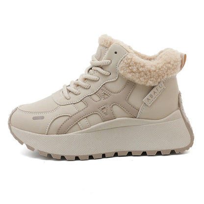 Damen Sneaker Warmfleece Innenfutter Rutschfest