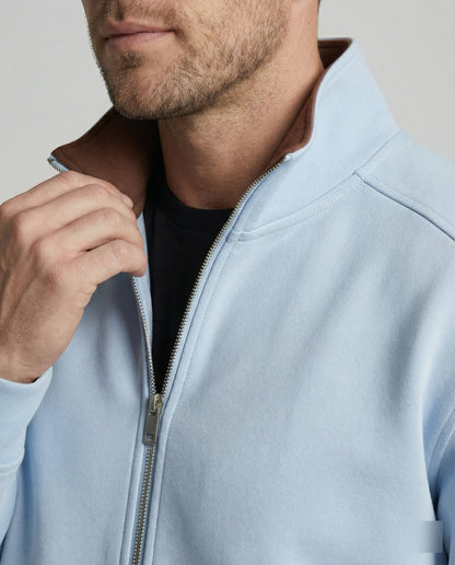 Unisex Baumwoll-Cardigan Doppel-Reißverschluss Warm