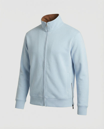 Unisex Baumwoll-Cardigan Doppel-Reißverschluss Warm