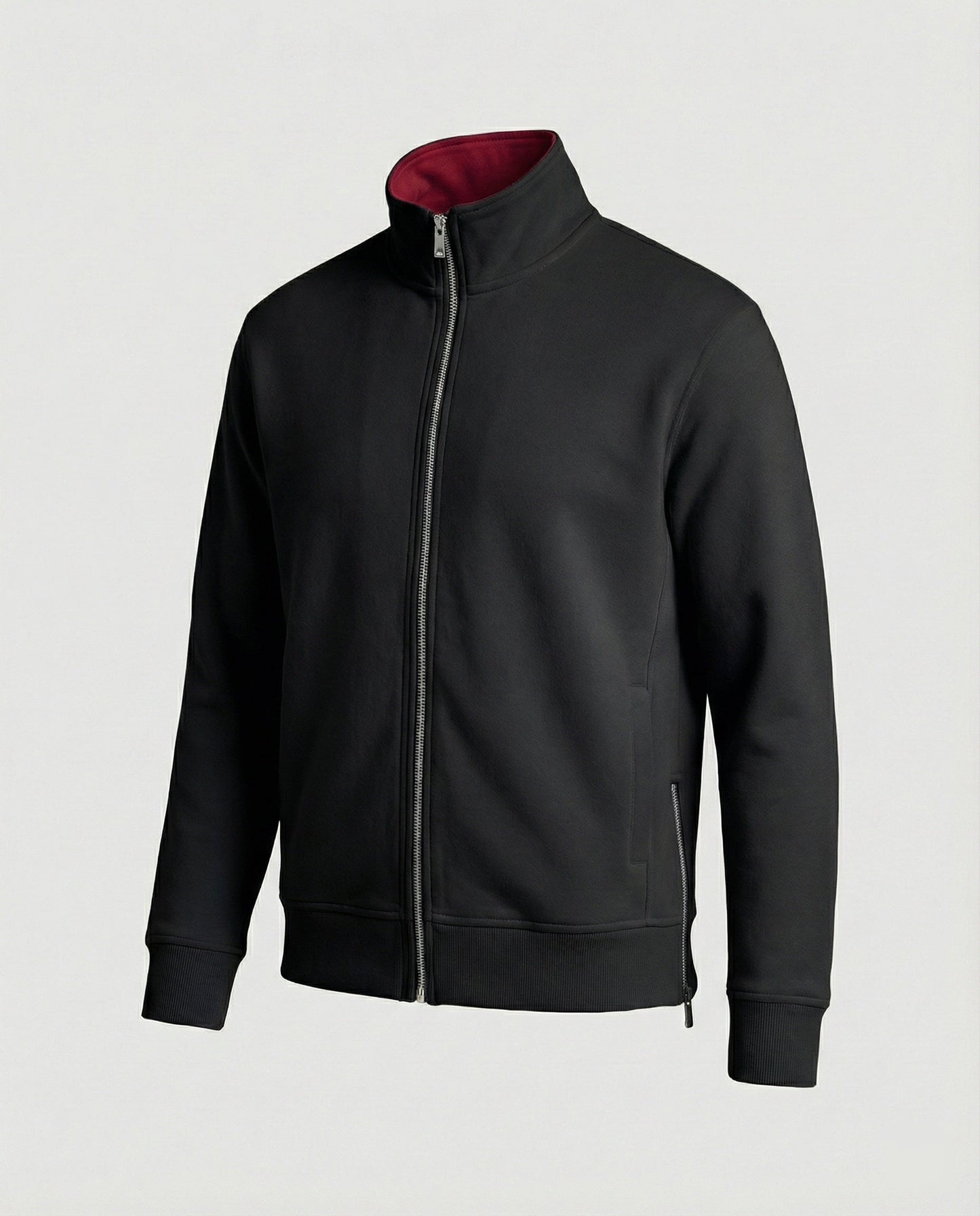 Unisex Baumwoll-Cardigan Doppel-Reißverschluss Warm