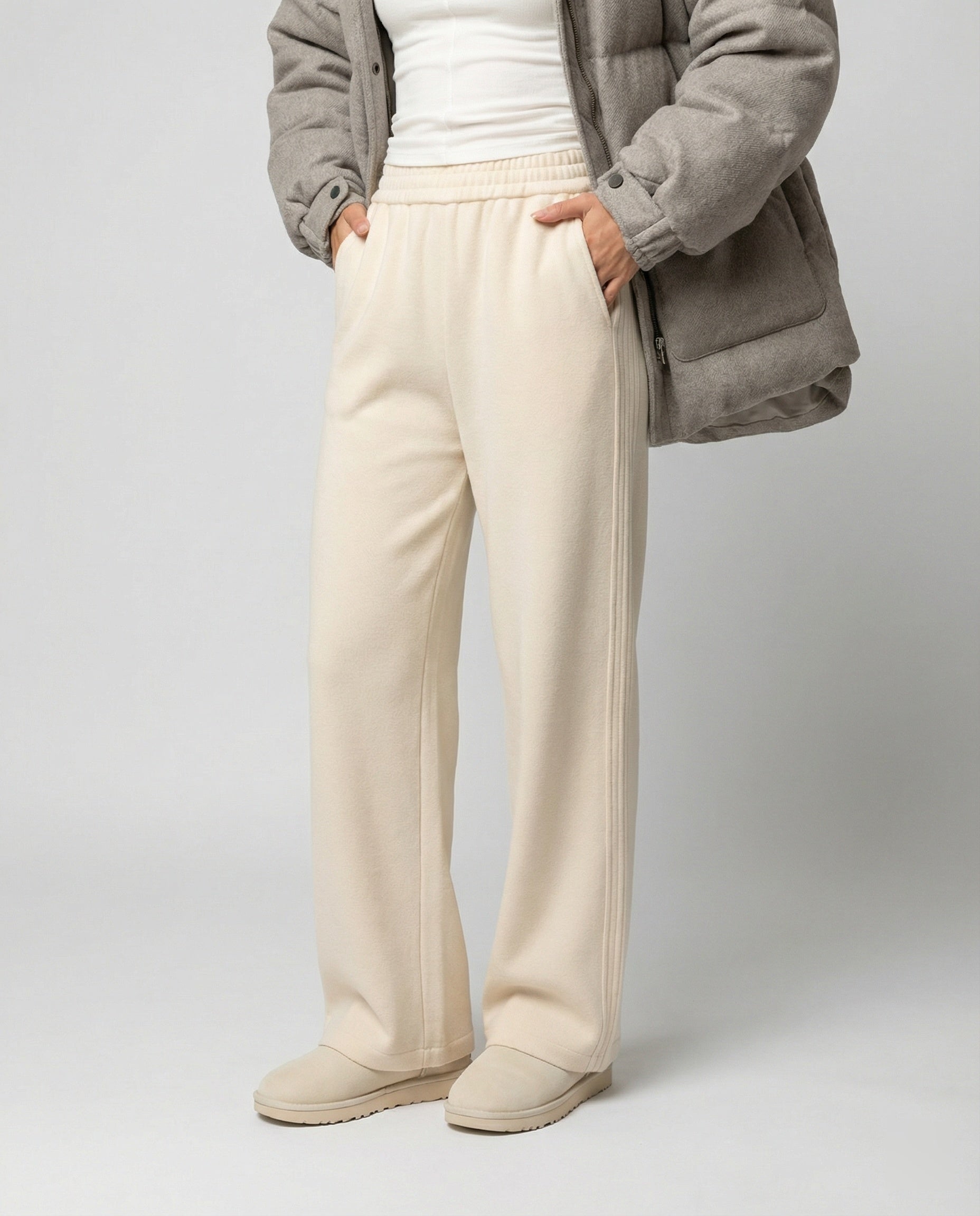 Weite Damenbequemhose Elastikbund Acetat-Mix - Norvielle