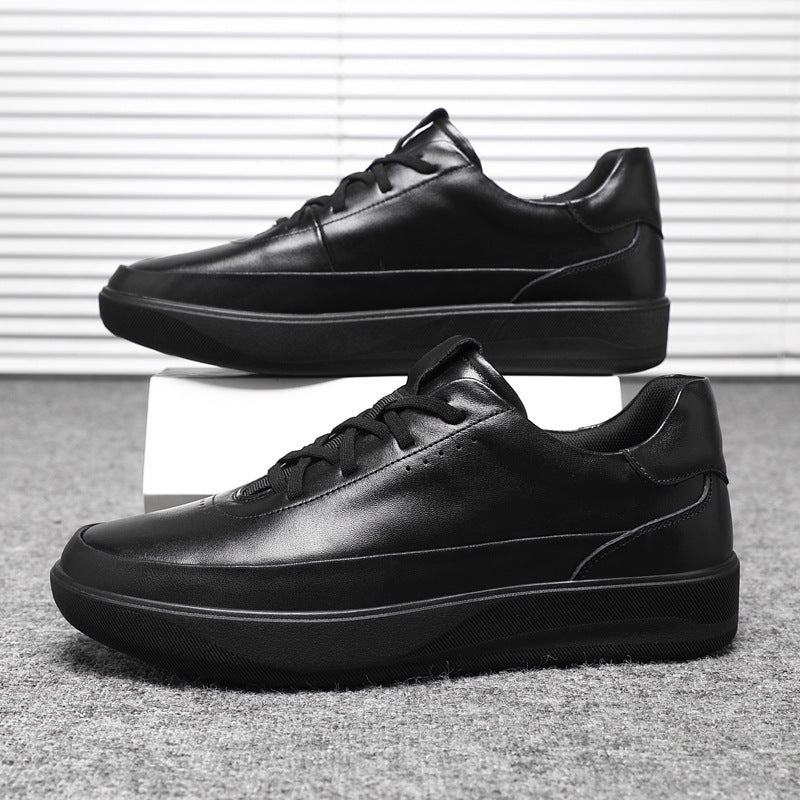 Damen Sneaker Leder Bequem Mit Dämpfung
