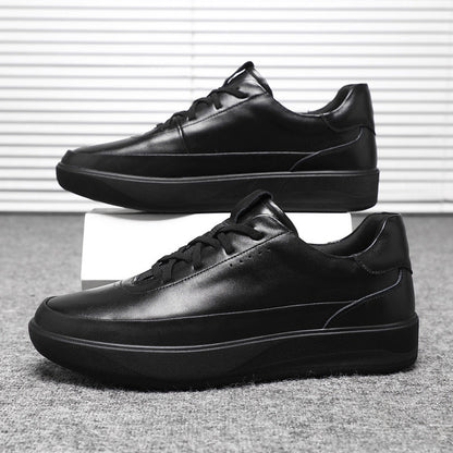 Damen Sneaker Leder Bequem Mit Dämpfung