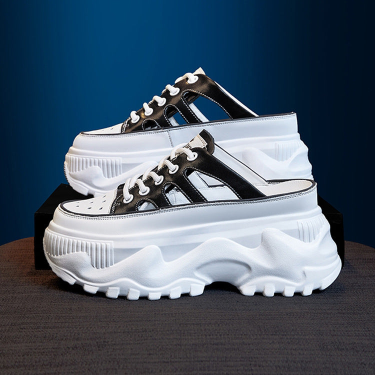 Damen Plateau Sneaker Atmungsaktives Mesh Komfort Dämpfung