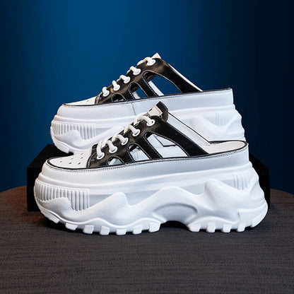 Damen Plateau Sneaker Atmungsaktives Mesh Komfort Dämpfung