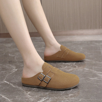 Damen Clogs Bequem Schnallen Schuhe