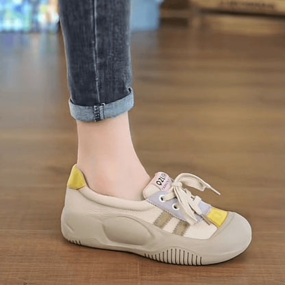 Damen Sneaker Sportlich Schnürschuhe Modern Mode