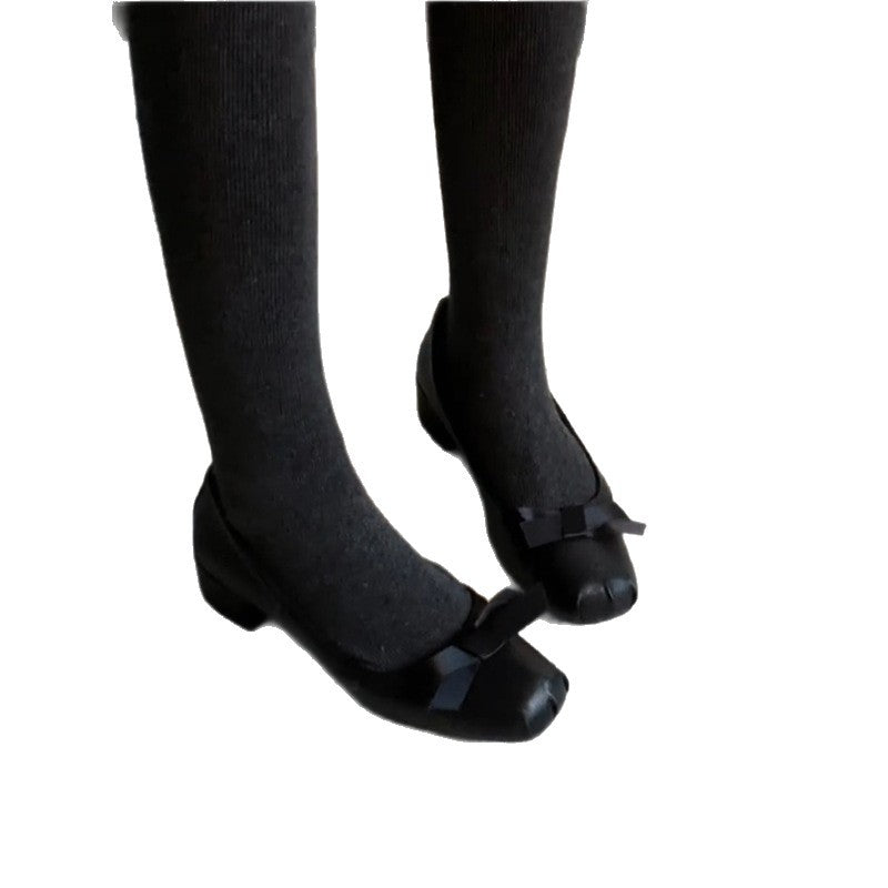 Damen Ballerinas Schleifen Design Elegantes Leder