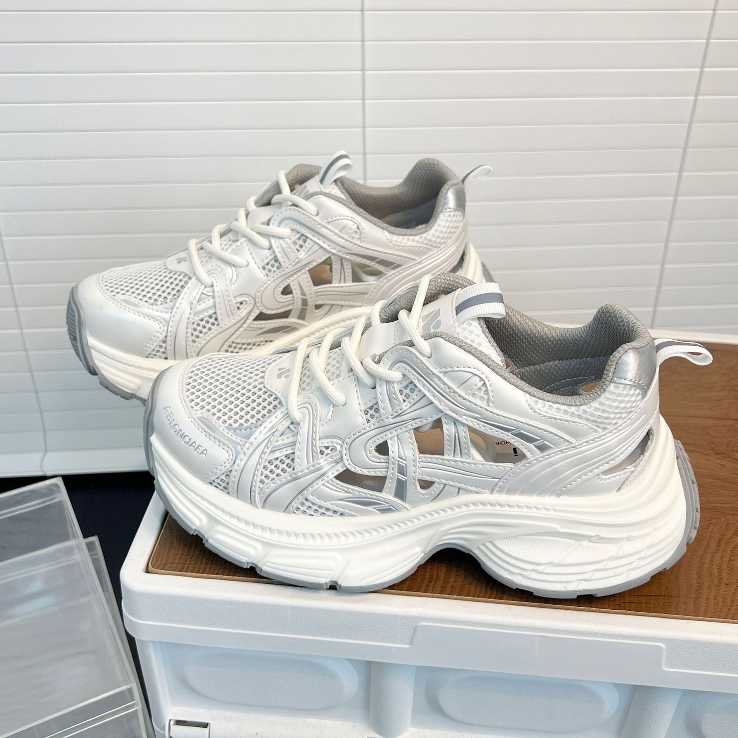 Damen Laufschuhe Atmungsaktives Mesh Leicht mit Dämpfung