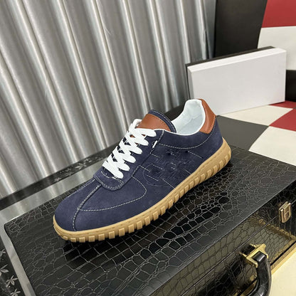 Damen Sneaker Weiches Wildleder Elegante Leder Akzente