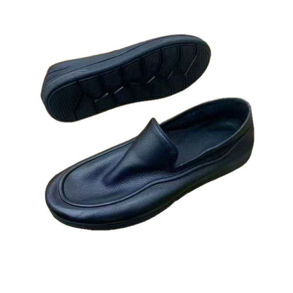 Damen Ledermokassins Rutschfeste Sohle Elegantes Design