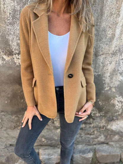 Damen Blazer Gestreift Elegant Berliner Stil