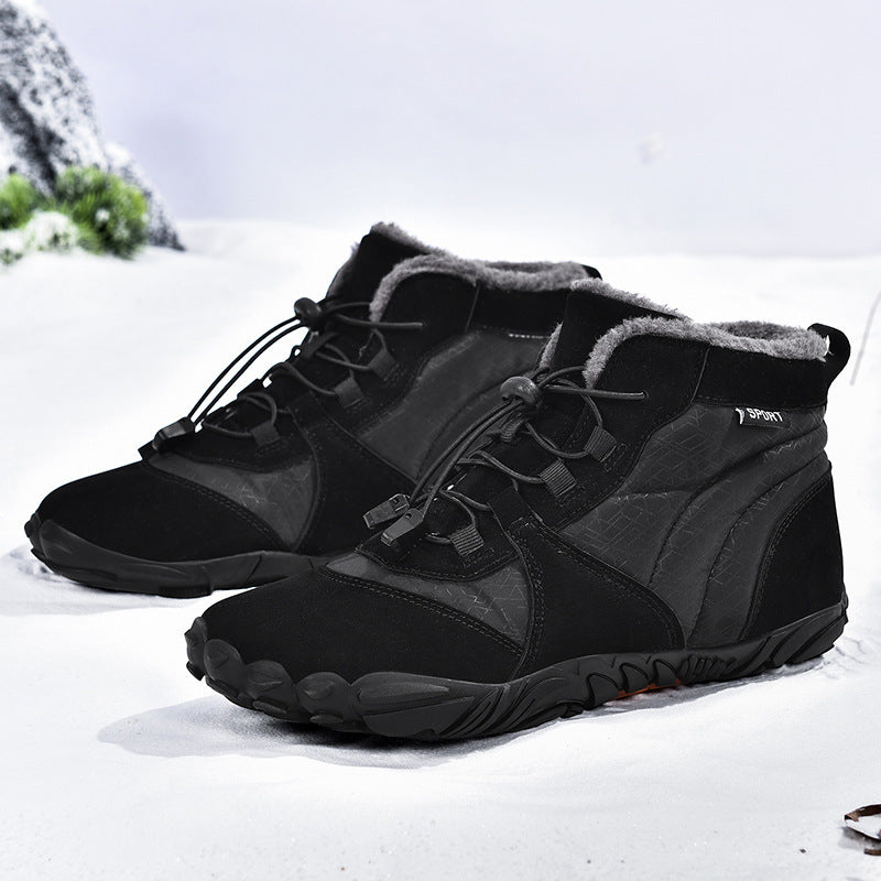 Damen Winterstiefel Wasserdicht Isolierend Schwarz - Norvielle