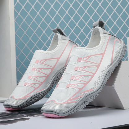 Damen Laufschuhe Atmungsaktives Mesh Flexibel Schnellschnürsystem