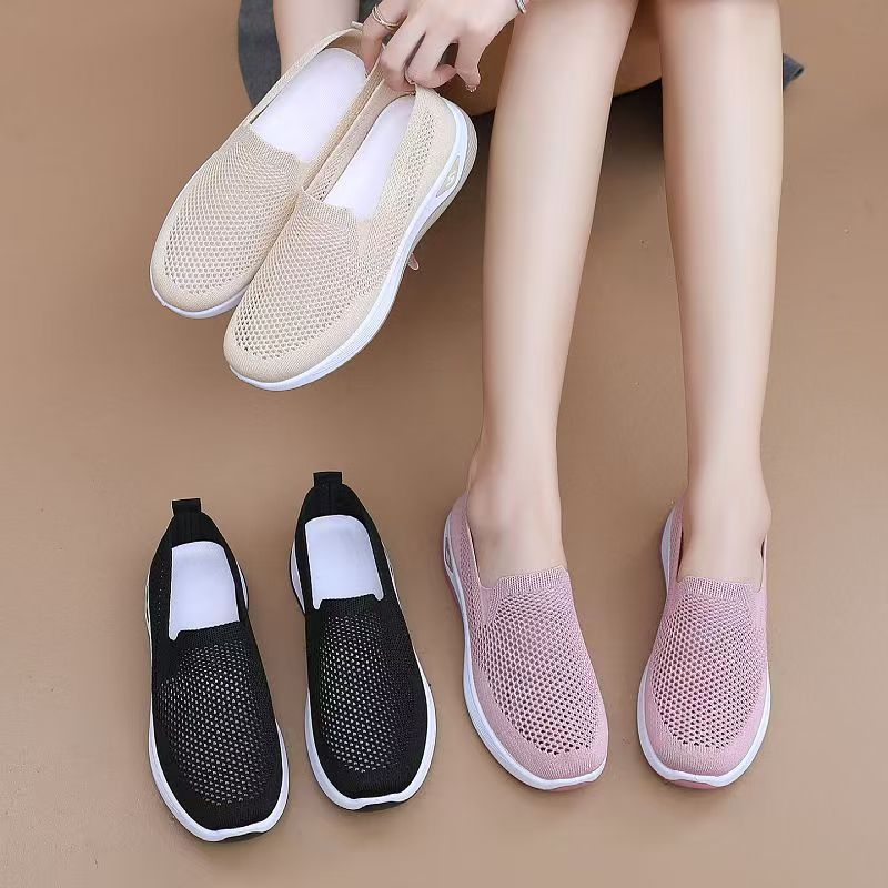 Damen Sneaker Slip-On Atmungsaktives Mesh Leicht - Norvielle