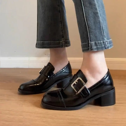 Damen Schnürschuhe Elegant Schnalle Detail