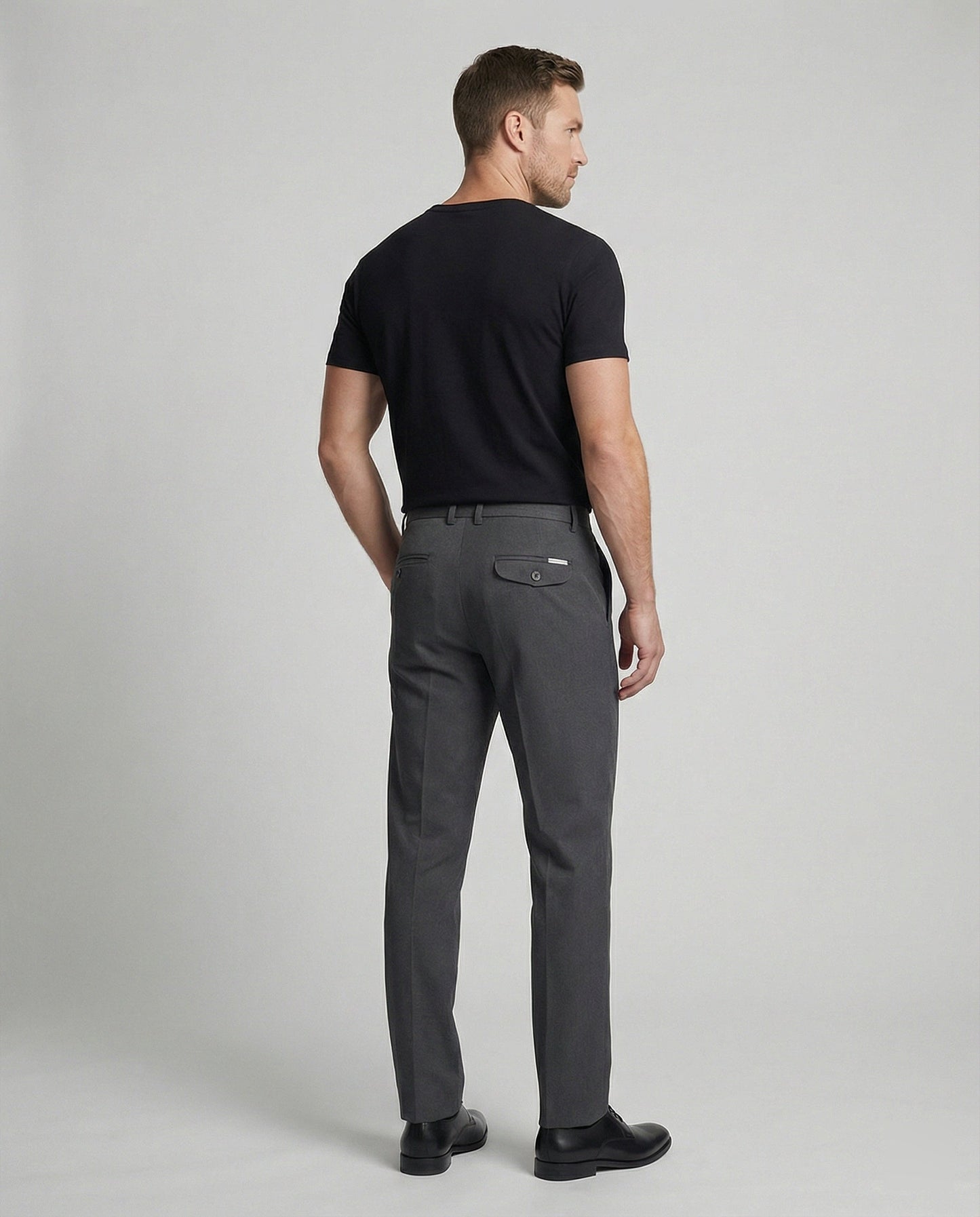 Herren Anzughose Slimfit Strukturiert