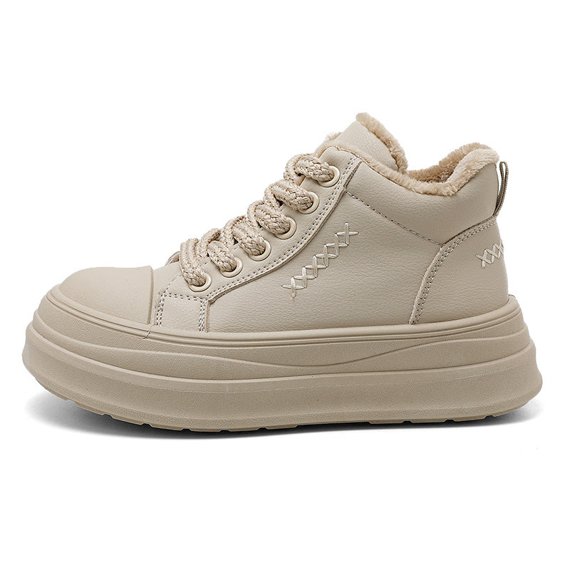 Damen High- Sneaker Flauschig Robust Modisch