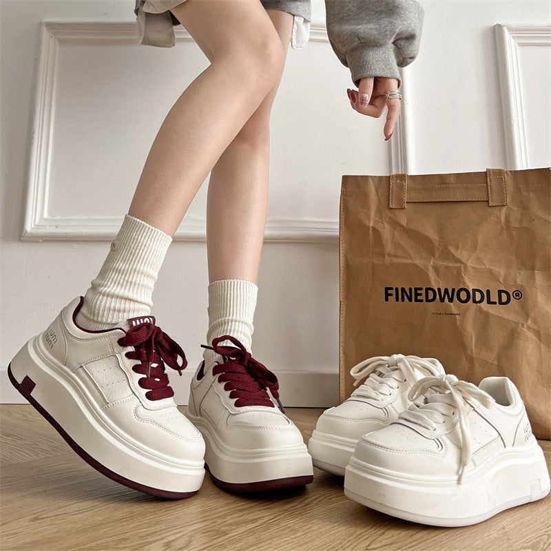 Damen Plateau Sneaker Komfortabel Ergonomisch