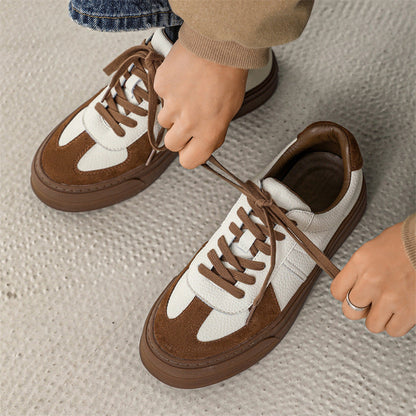 Damen Sneaker Leder Wildleder Modern