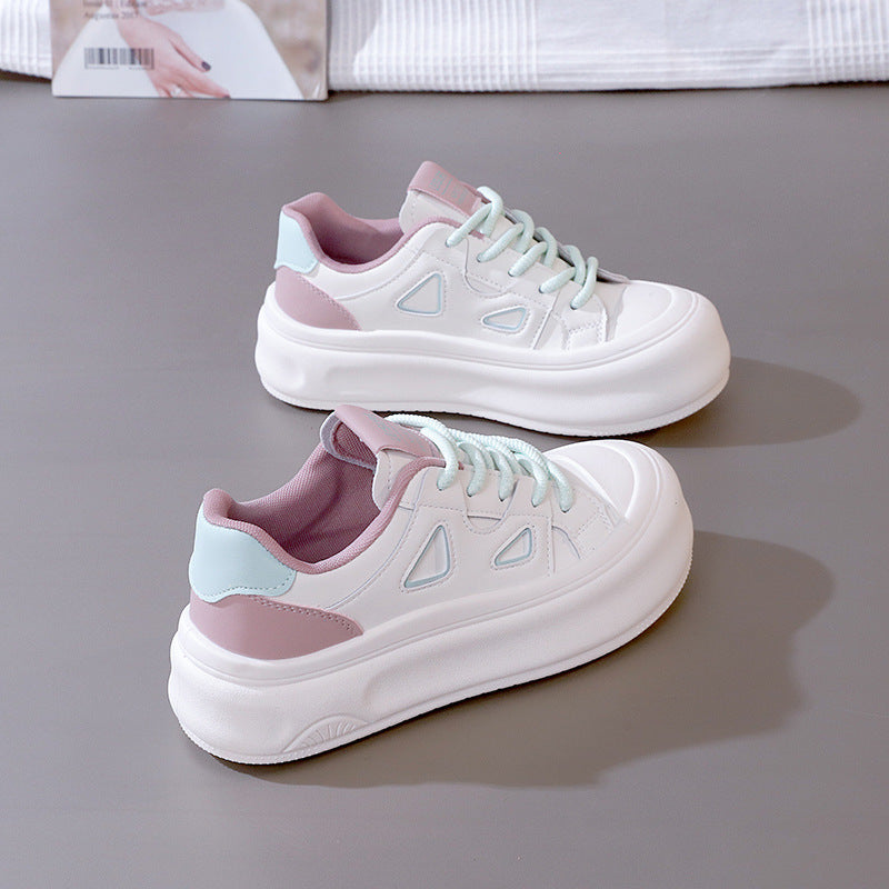 Damen Plattform Sneaker Hoch Modisch