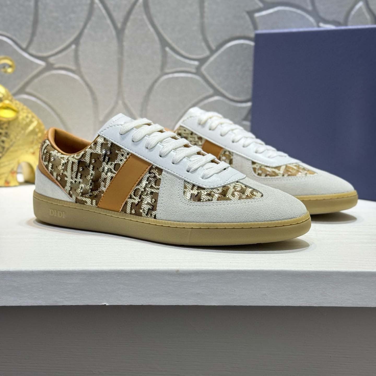 Damen Sneaker Leder Rutschfest Elegantes Design
