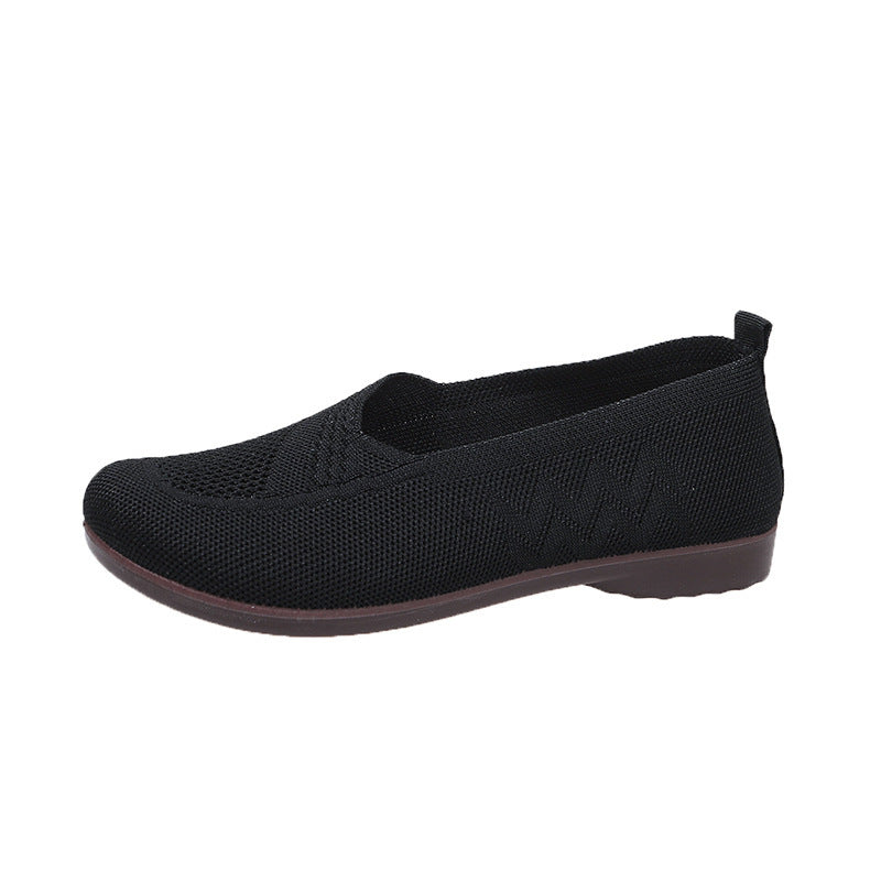 Damen Ballerinas Atmungsaktiv Elastisch Bequem