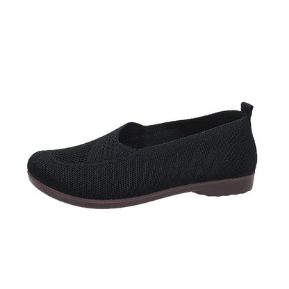 Damen Ballerinas Atmungsaktiv Elastisch Bequem