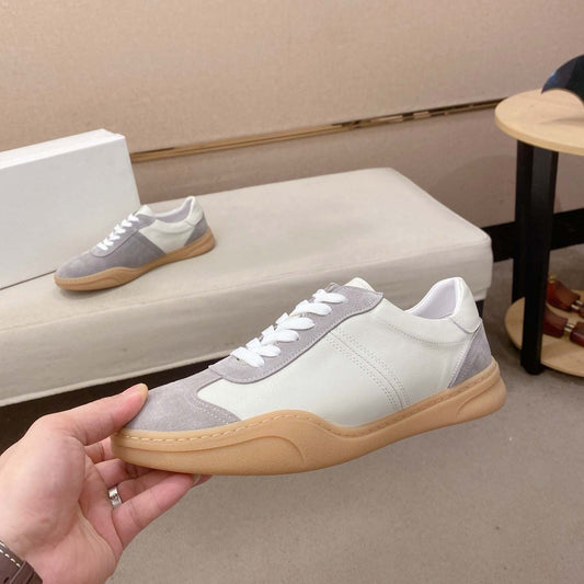 Damen Sneaker Leder Wildleder Schuhe - Norvielle