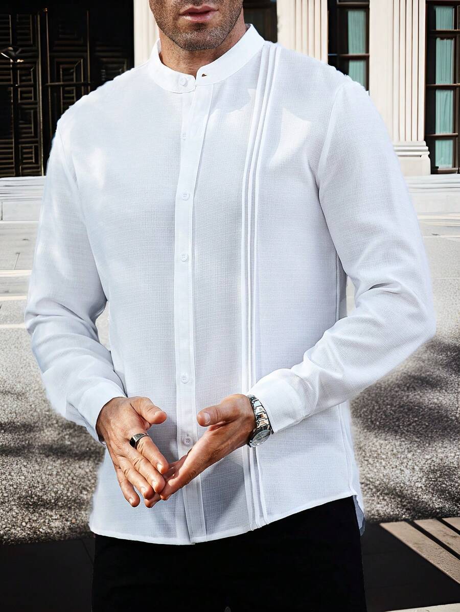 Herren Hemdbluse Slim Fit Modern Berlin Stil