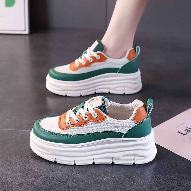 Damen Sneaker Hochplateau Komfortabel