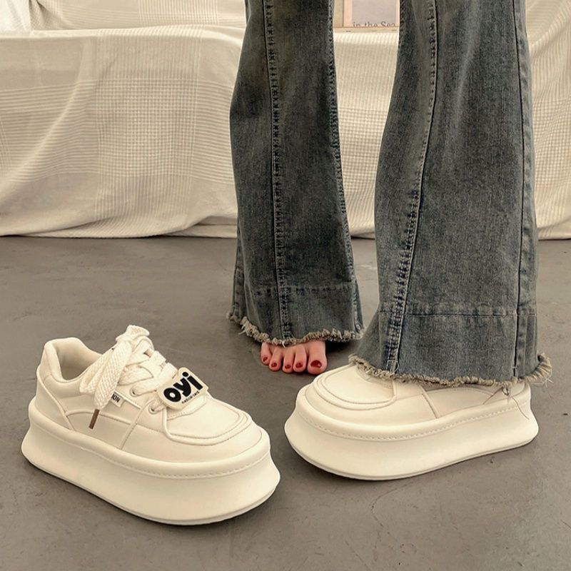 Damen Plateau Sneaker Sportlich Mode