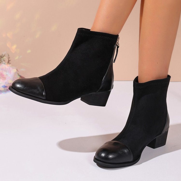 Damen Stiefeletten Weichleder Elegant