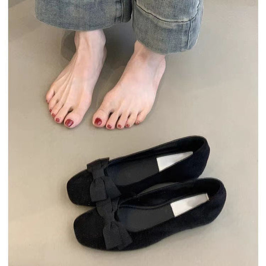 Damen Ballerinas Elegant Schleifen Komfortschuhe - Norvielle