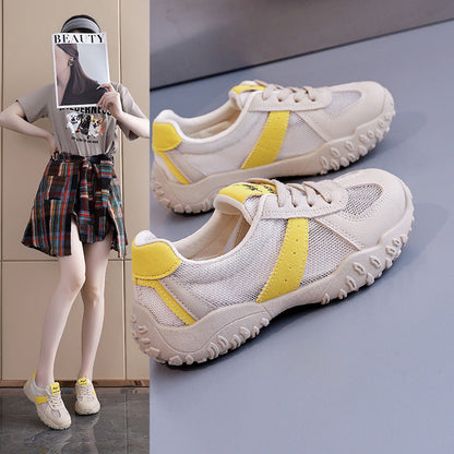 Damen Sneaker Atmungsaktives Netzmaterial Rutschfest Schwarz - Norvielle