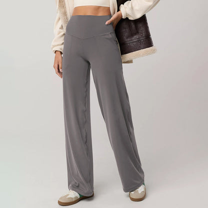 Damen Palazzo-Hose Komfortschnitt Sportlich Hochwertig
