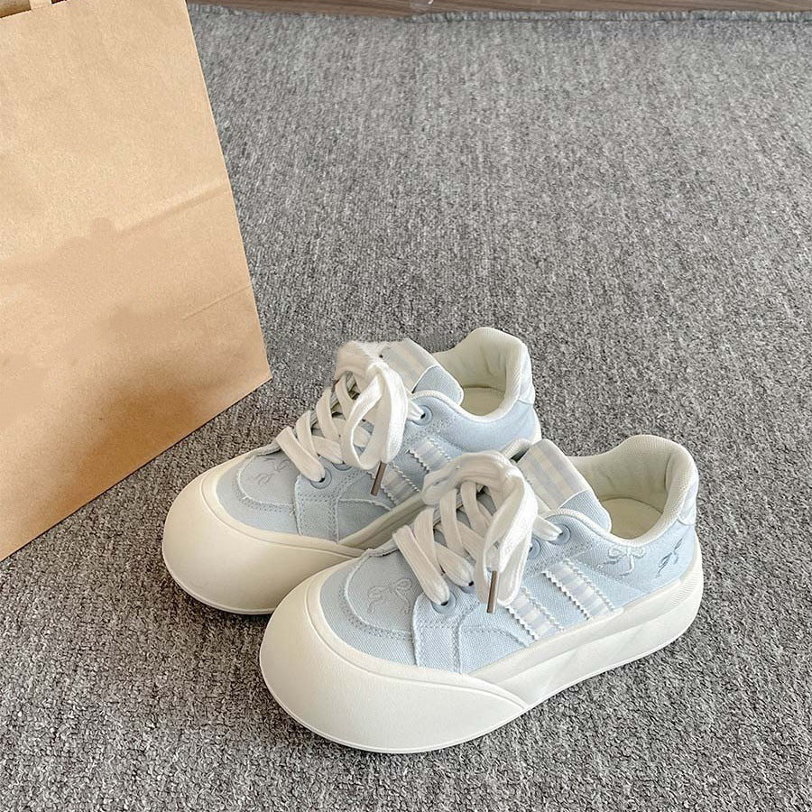 Damen Sneaker Sportlich Atmungsaktives Mesh Hoch