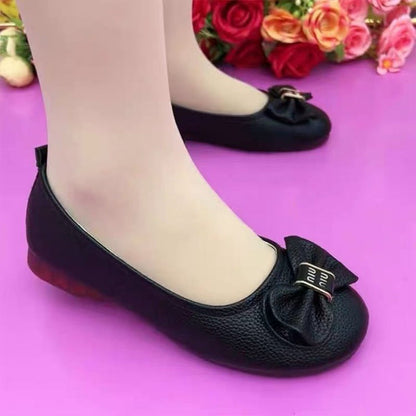 Damen Ballerinas Komfortabel Elegante Schleife