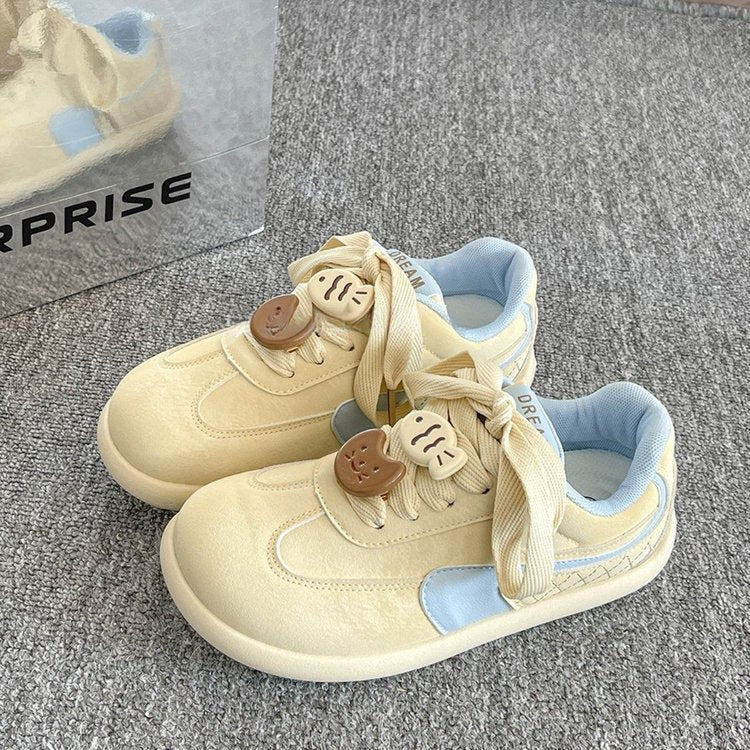 Damen Sneaker Sportlich Schnürsenkel