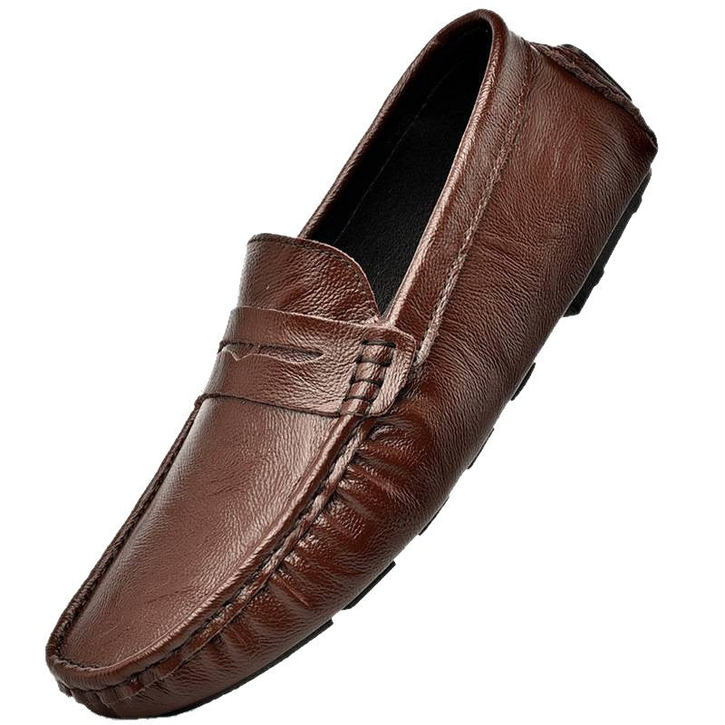 Damen Mokassins Leder Flexibel Bequem