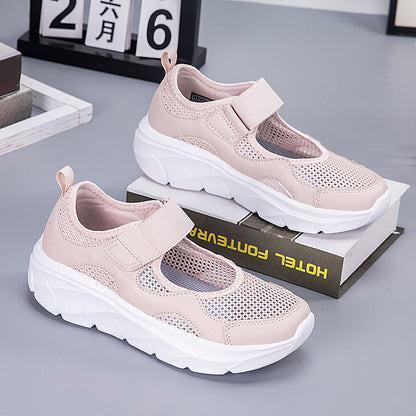 Damen Sneaker Atmungsaktives Mesh Sportlich Weiß - Norvielle