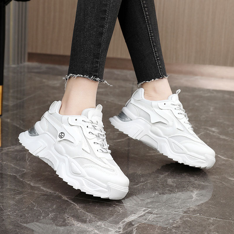 Damen Sneaker Chunky Atmungsaktives Mesh Rutschfest