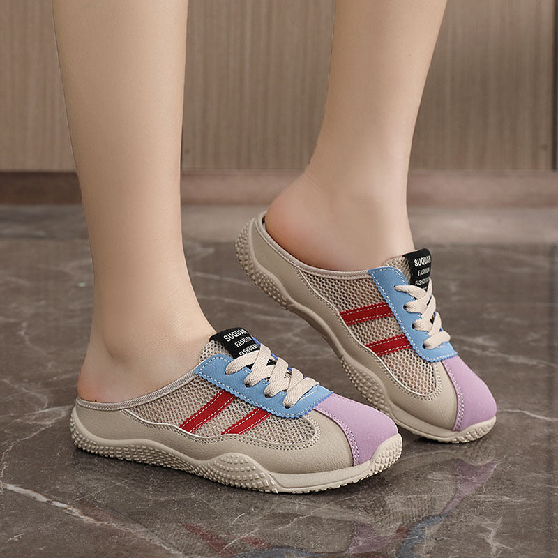 Damen Clogs Atmungsaktives Material Griffig