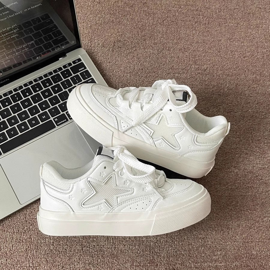 Damen Sneaker Sportlich Sternenmuster