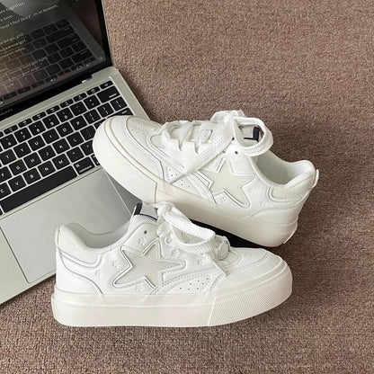 Damen Sneaker Sportlich Sternenmuster