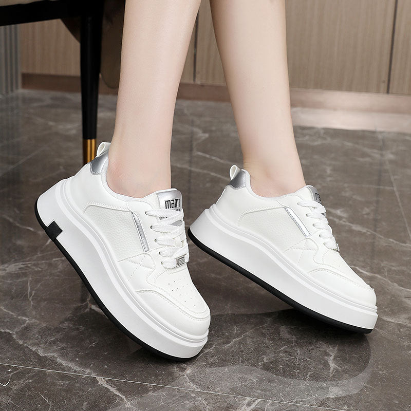 Damen Plateau Sneaker Komfortabel Modisch