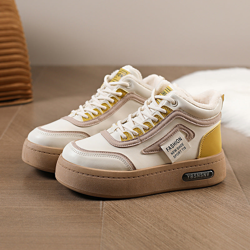 Damen High- Sneaker Warmgefüttert Robust