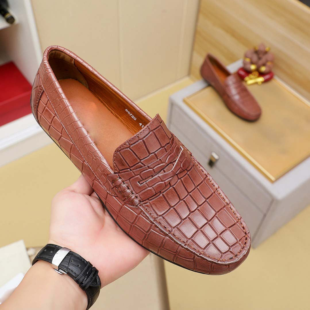 Herren Mokassin aus Krokodilleder Elegantes Design